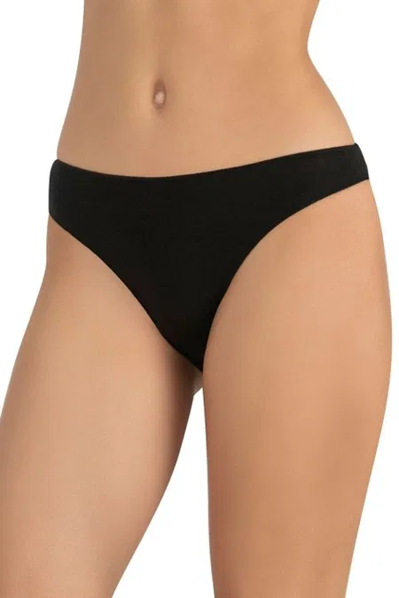 Pamuklu Dikişsiz Slip Külot Fabony 1140 - Siyah