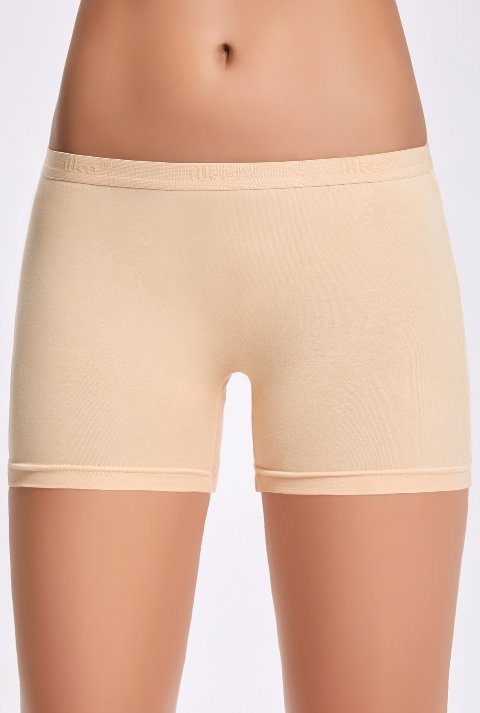 Yüksek Bel Pamuklu Modal Boxer Külot İlke 2255 - Ten