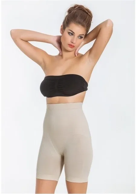 Çiftkat Silikonlu Korse Paçalı Miss Fit 1212 - Ten