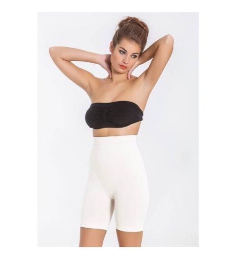 Çiftkat Silikonlu Korse Paçalı Miss Fit 1212 - Beyaz