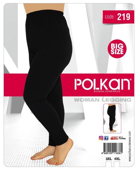 Yüksek Bel Esnek Dikişli Uzun Tayt Polkan 219
