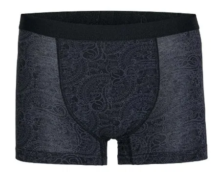 Modal Pamuklu Dikişli Uzun Paça Boxer İlke 1604 - Siyah