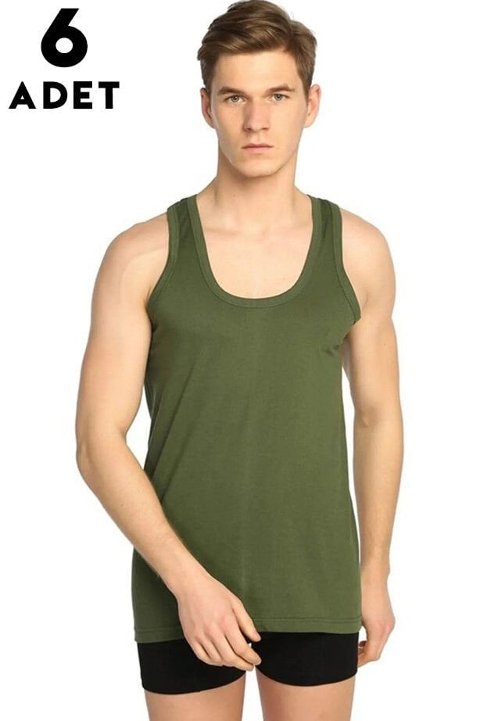 Seher Yıldızı Pamuklu Askılı Erkek Atlet 6'lı Set Seher Yıldızı 0001 - Görsel 3