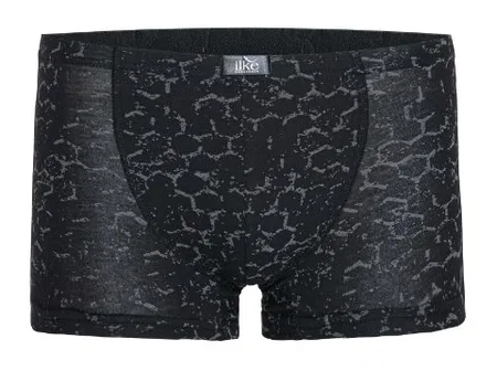 Siyah Desenli Modal Boxer İlke 1616 - Siyah