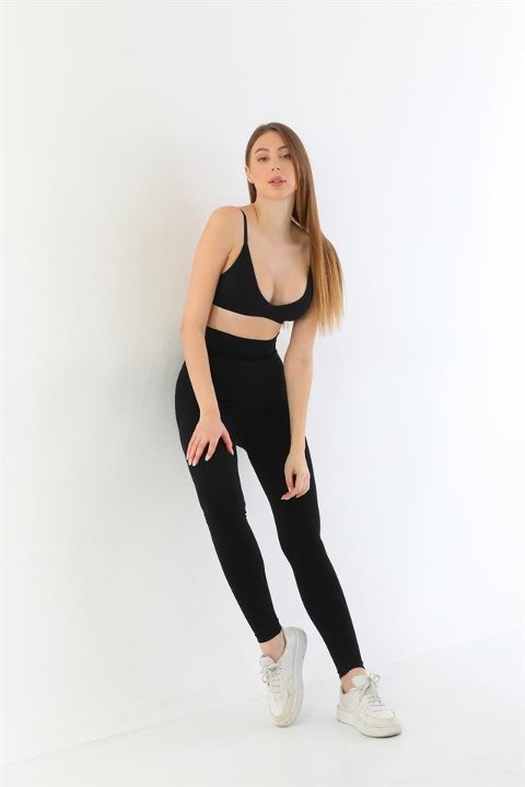 Yüksek Bel Toparlayıcı Kadın Tayt Emay 3904