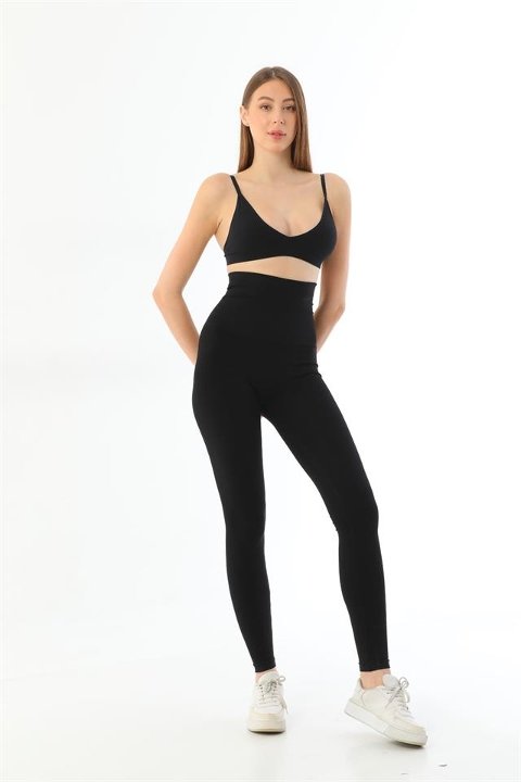 Yüksek Bel Toparlayıcı Kadın Tayt Emay 3904 - 2