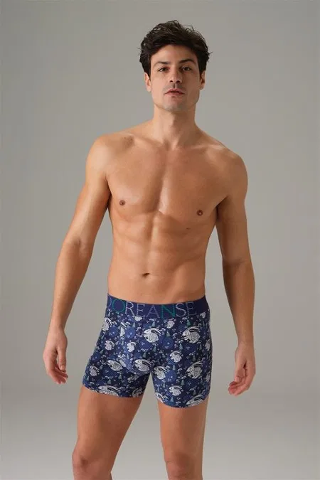 Tavşan Baskılı Modal Pamuk Erkek Boxer Doreanse 1732 - Tavşan