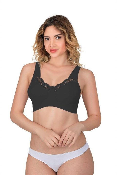 Emay Tam Kap Dantelli Toparlayıcı Sütyen Emay 181 - Görsel 3