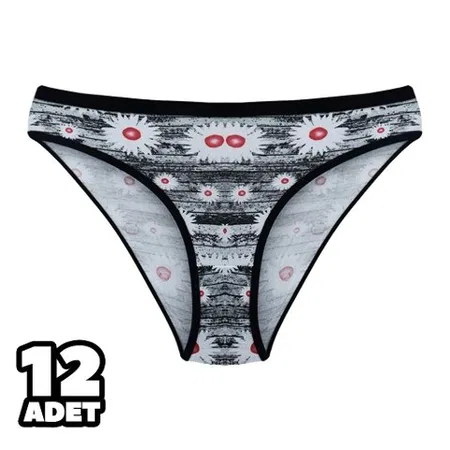 Pamuklu Asorti Bikini Slip Külot Tutku 0547 - Karışık Renk