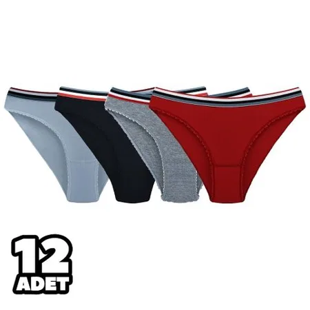 Tutku Pamuklu Dikişli Pırlanta Bikini Külot Tutku 0746 - Görsel 3