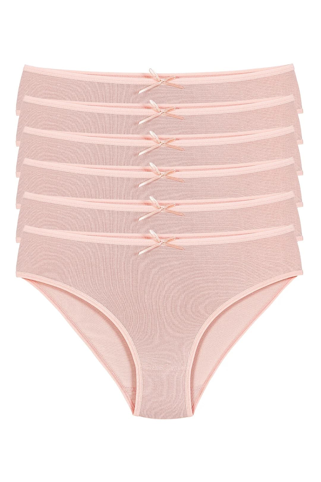 Bambu Yüksek Bel Bikini Kadın Külot Yıldız 3914 - Pudra