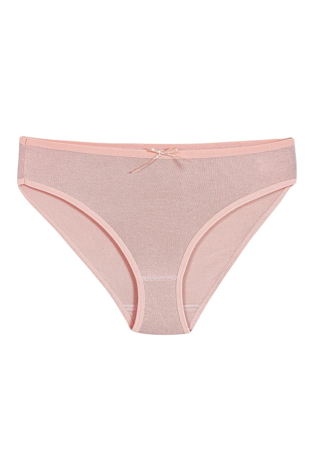 Bambu Yüksek Bel Bikini Kadın Külot Yıldız 3914 - Pudra