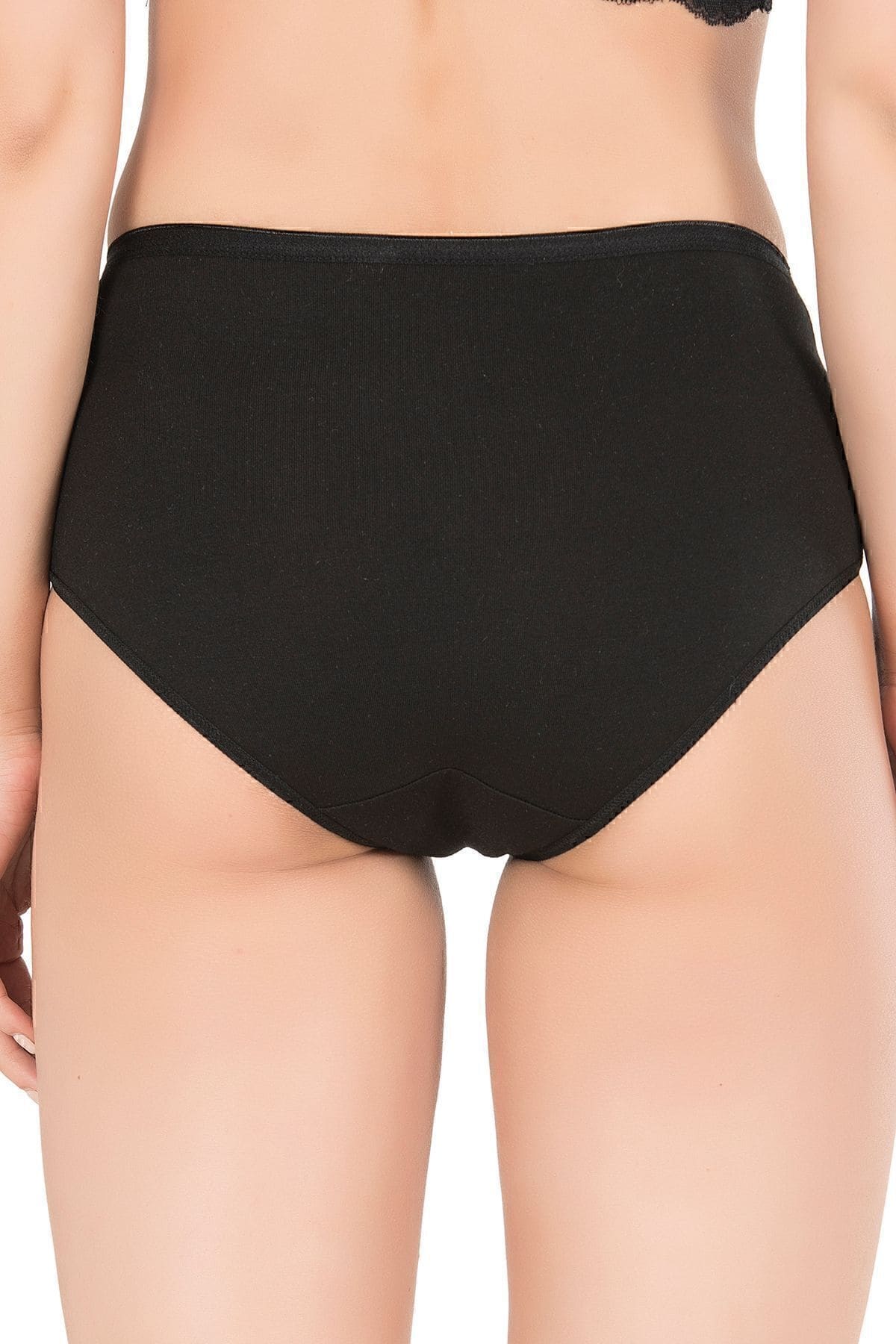 Pamuklu Modal Esnek Yüksek Bel Bato Külot 10lu Paket Özkan 23922 - Siyah
