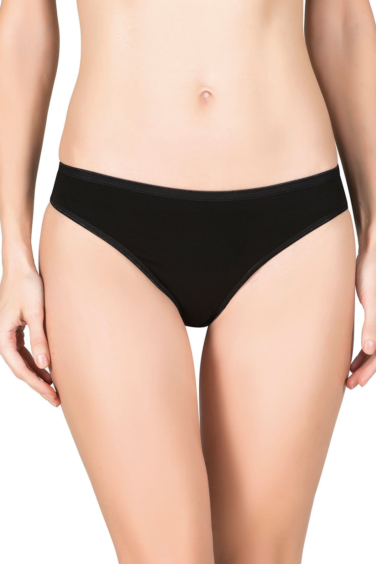 Yüksek Bel Esnek Slip Külot 10lu Paket Özkan 23926 - Siyah