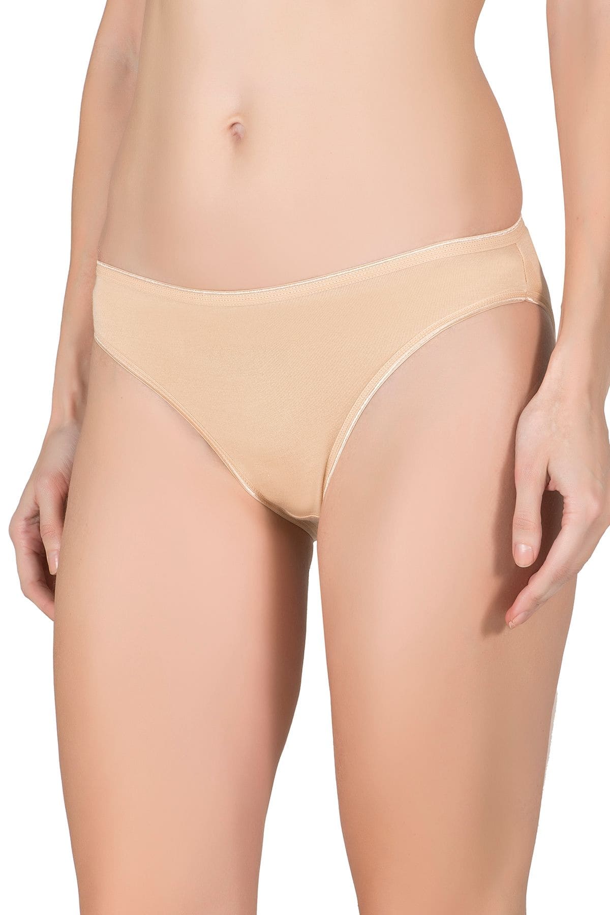 Yüksek Bel Esnek Slip Külot 10lu Paket Özkan 23926 - Ten