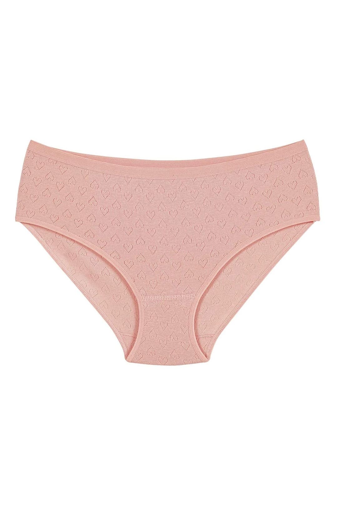 Yüksek Bel Pamuklu Bato Külot 6'lı Paket Yıldız 3588 - Pudra