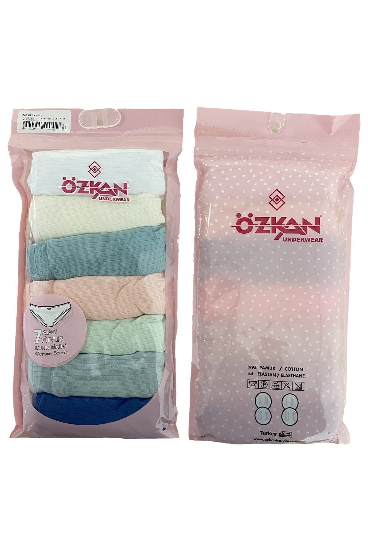 Özkan Pamuklu Esnek Yüksek Bel Slip Bikini Külot Özkan 26798 - Görsel 3