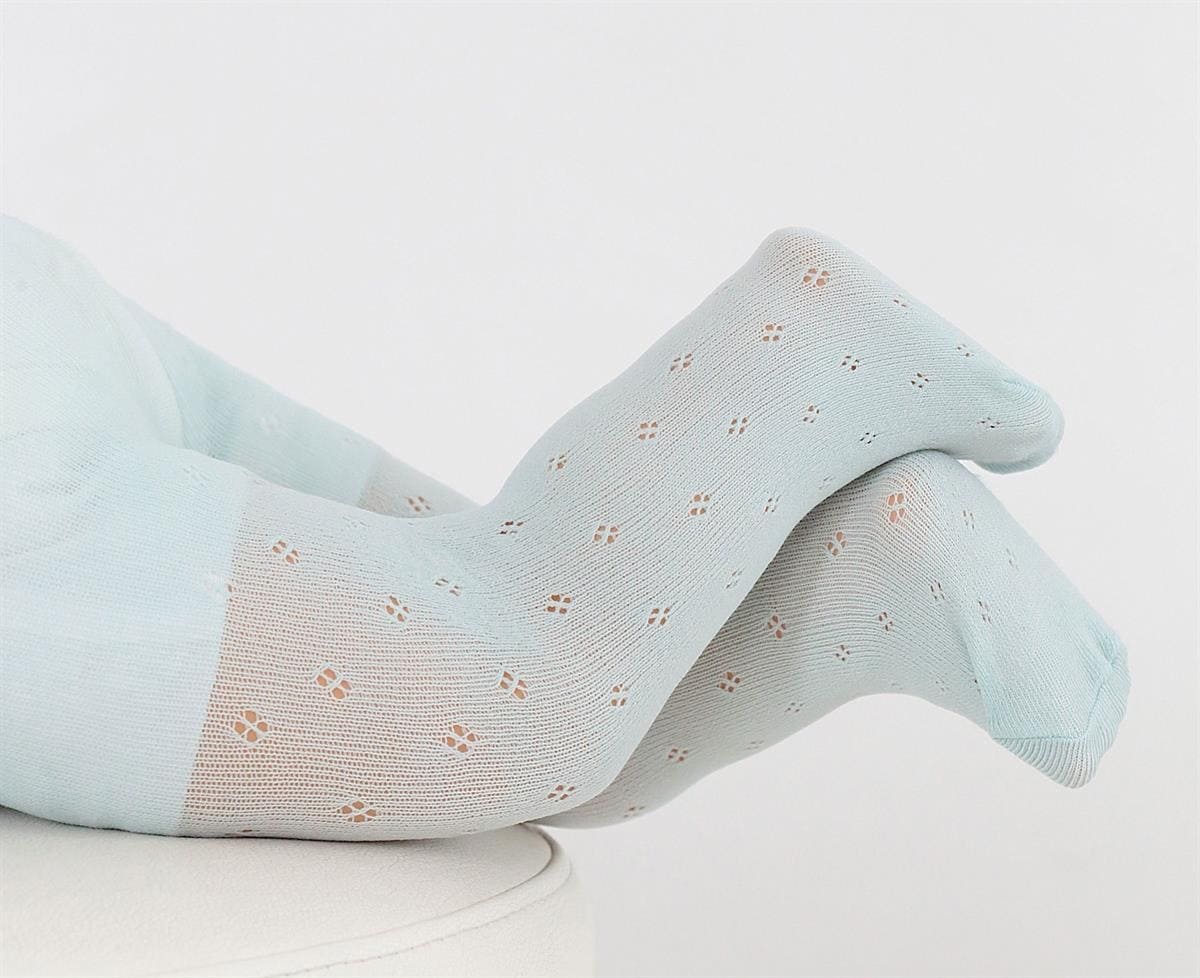 Beyaz Bebek Külotlu Çorap %100 Pamuk Daymod 2122120 - Beyaz