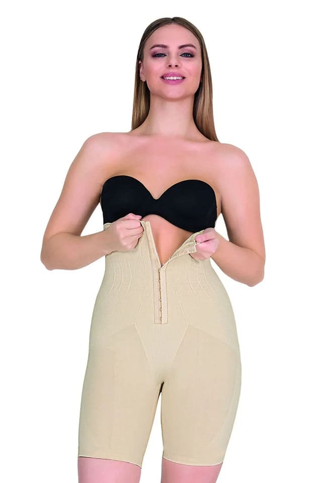 Yüksek Bel Agraflı Korse Pera Fitol 8004 - Ten