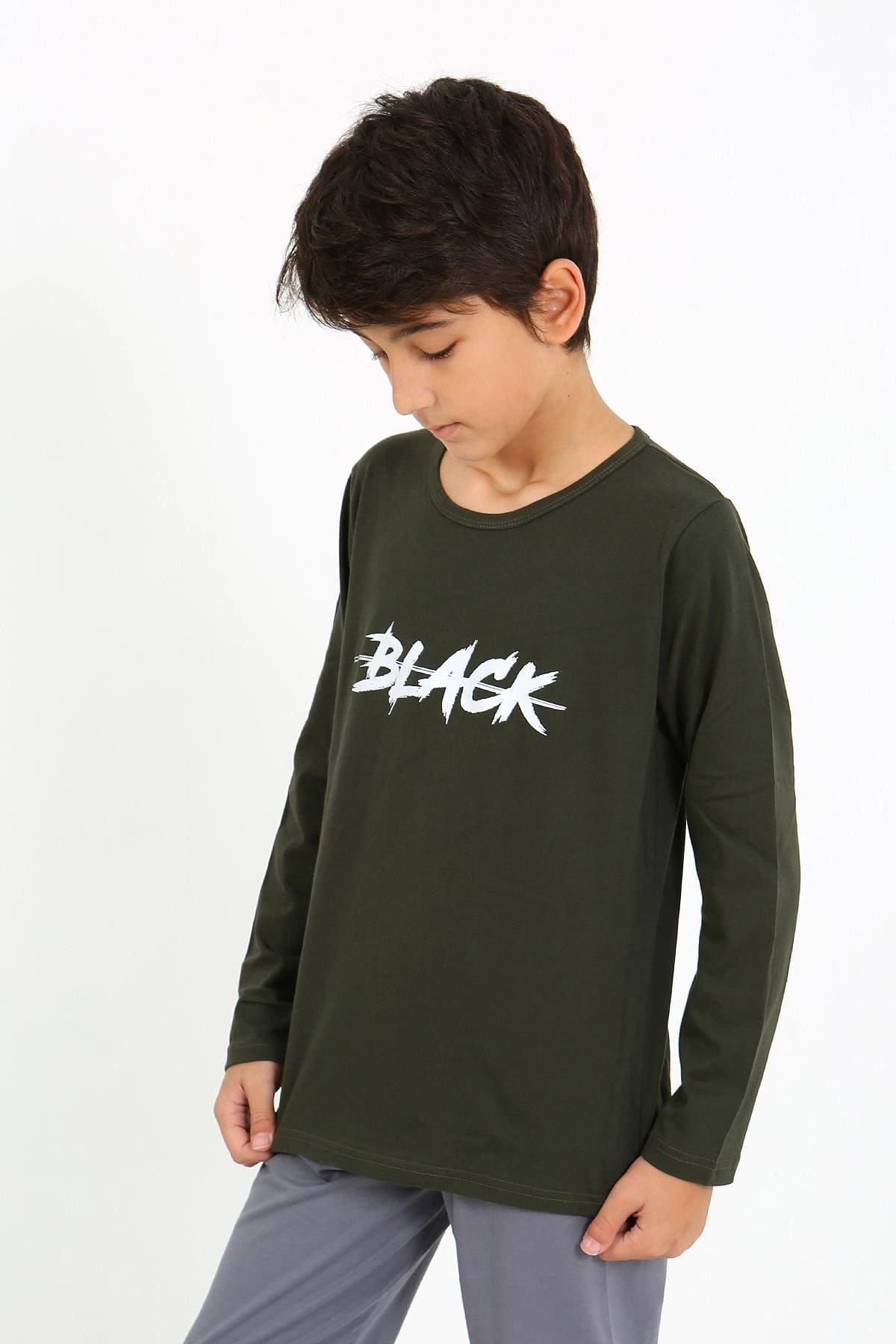 Akbeniz Uzun Kollu Pamuklu Erkek Çocuk Pijama Takım Akbeniz 20437