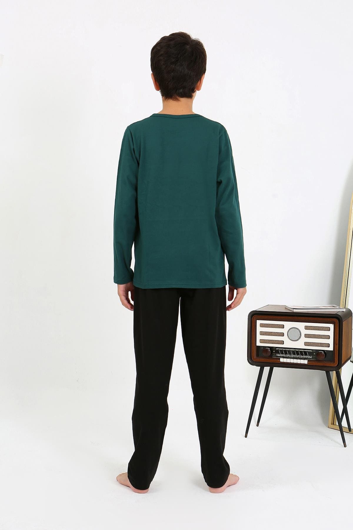 Akbeniz Erkek Çocuk Uzun Kollu Penye Pijama Takım Akbeniz 20437 - Görsel 4