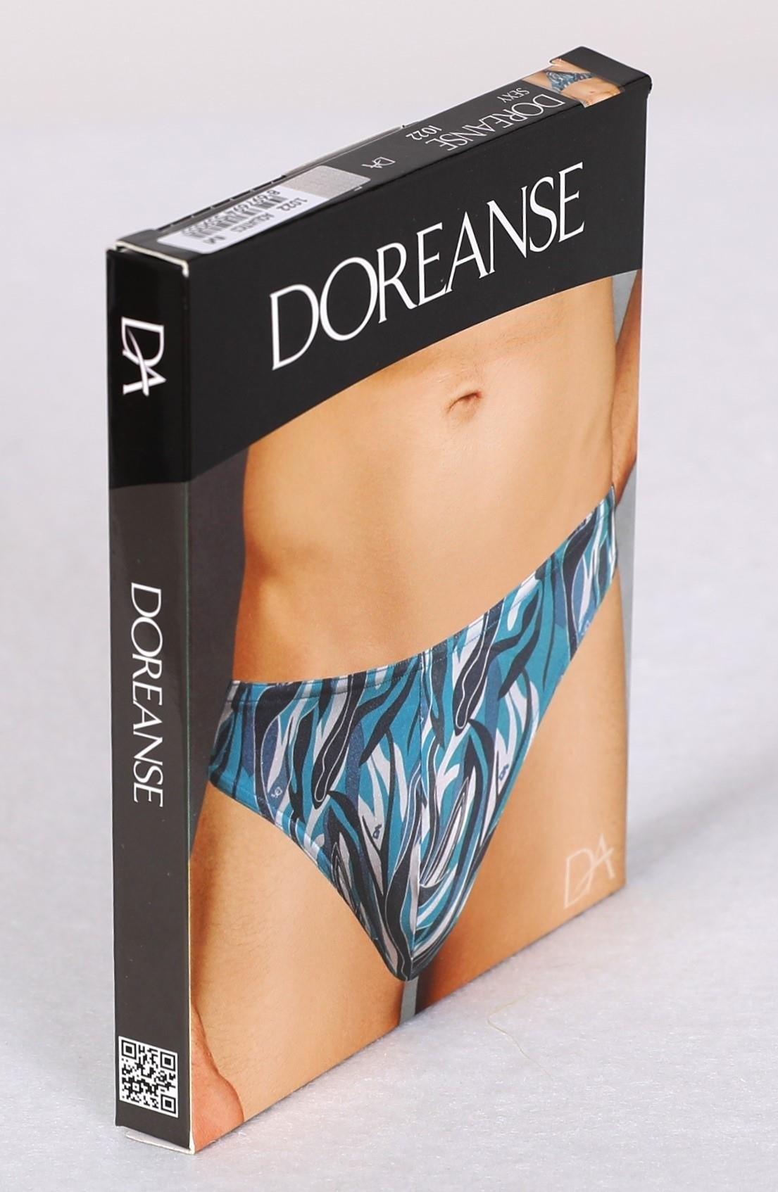 Akuatik Desenli Nefes Alan Erkek String Doreanse 1022 - Mavi