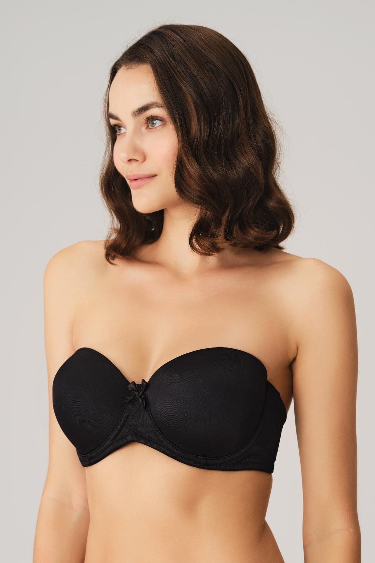 Anıl Askısız Kullanılabilen Yumuşak Cup Sütyen 3346 - Siyah