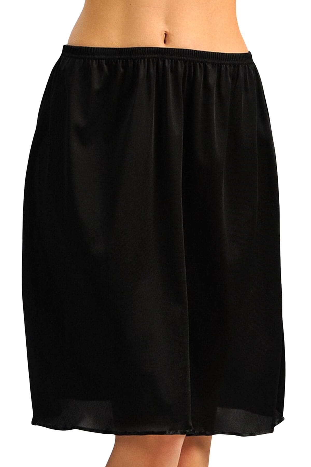 Anıl Dantelsiz Kısa Jüpon 0616 - Siyah