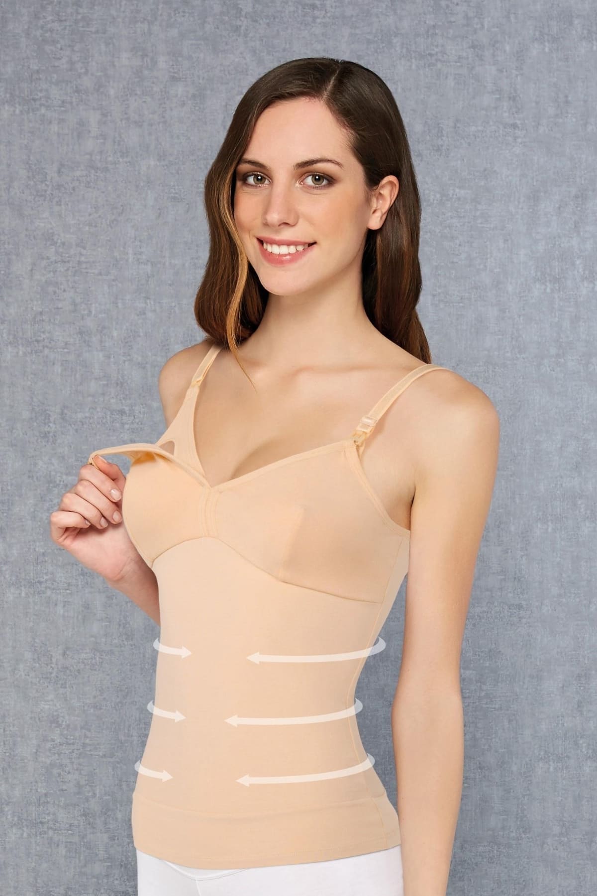 Dikişsiz Yüksek Bel Korse Atlet Doreanse 9114 - Ten