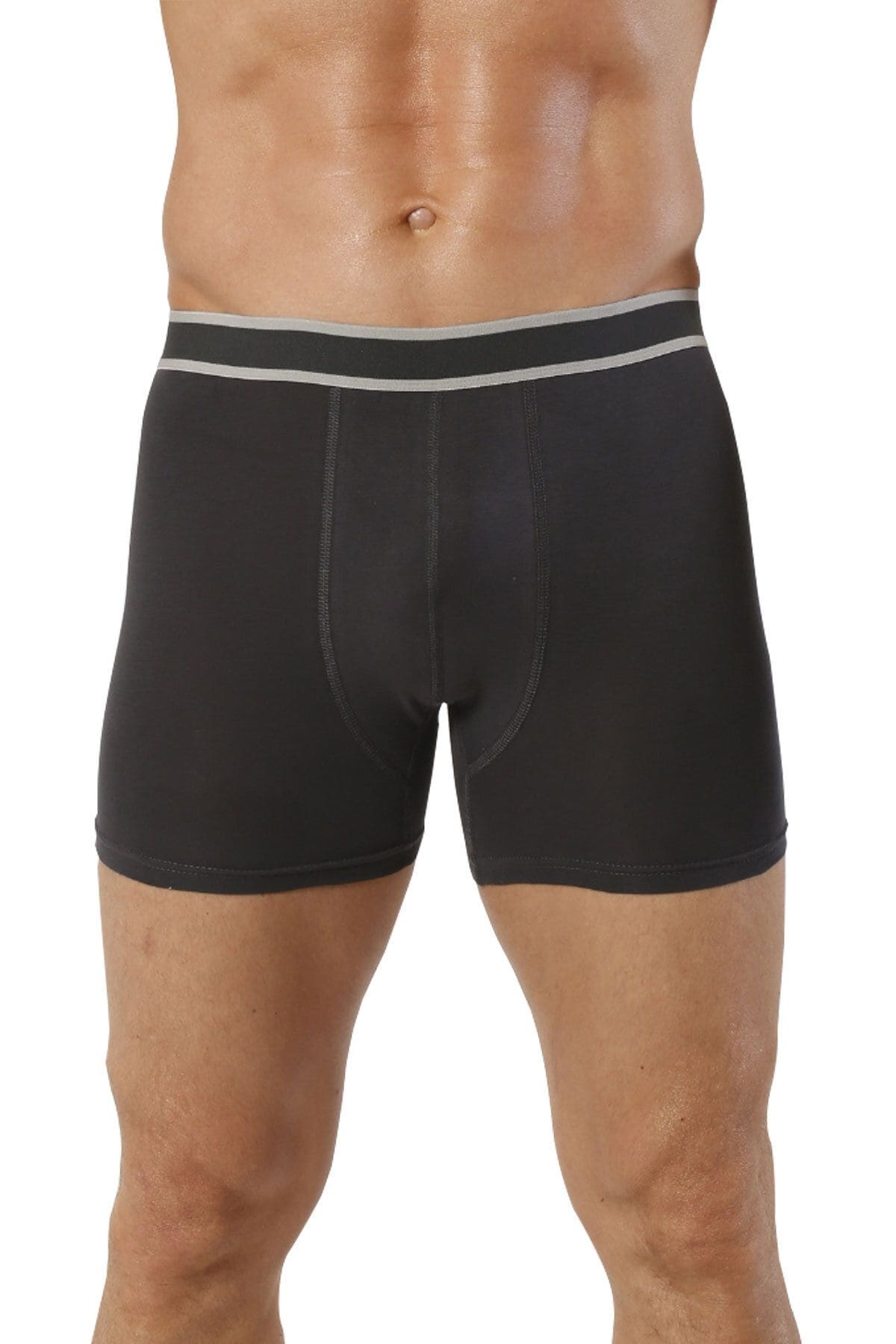 Pamuklu Likralı Rahat Boxer Özkan 11226 - Antrasit