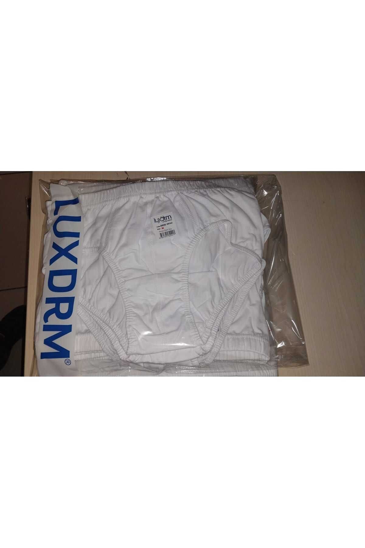 Yüksek Pamuk Oranı Kompakt Kesim Slip Külot Lüx DRM 6020 - Beyaz