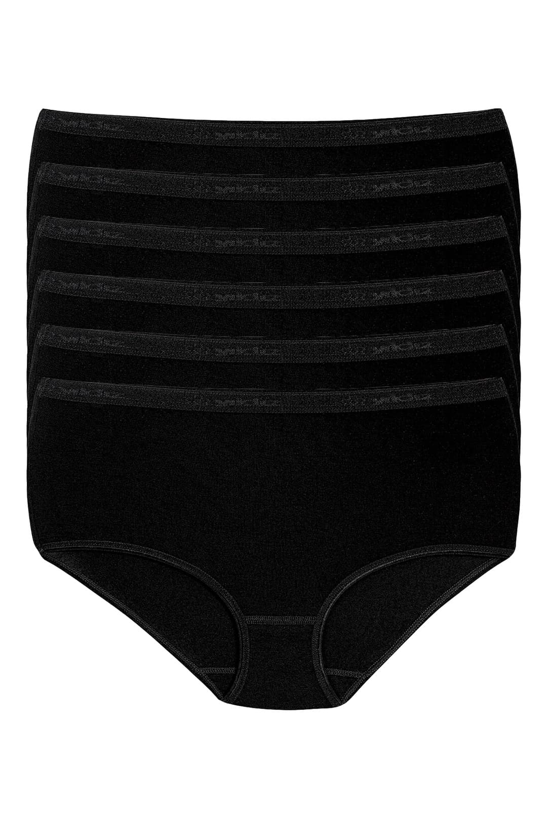 Bambu Yüksek Bel Kadın Bato Külot Yıldız 3946 - Siyah