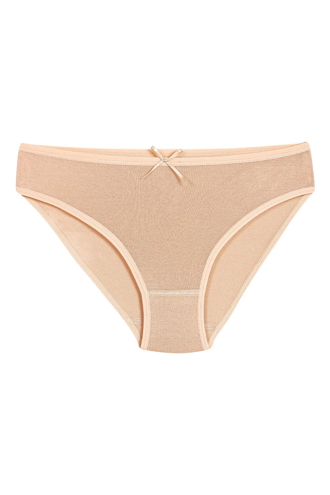 Bambu Yüksek Bel Bikini Kadın Külot Yıldız 3913 - Ten