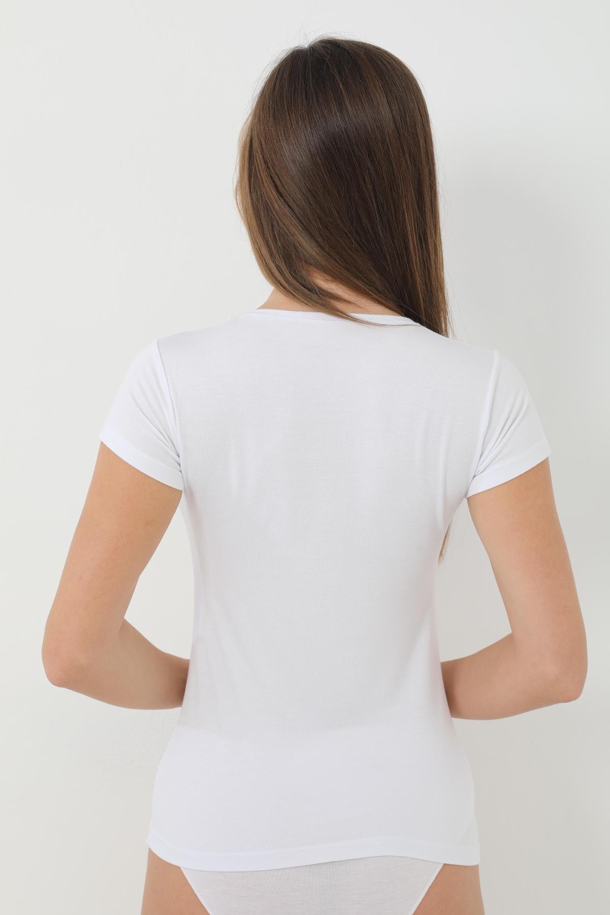 Bambu Esnek Tek Parça Body Arma Yıldız 3705 - Beyaz