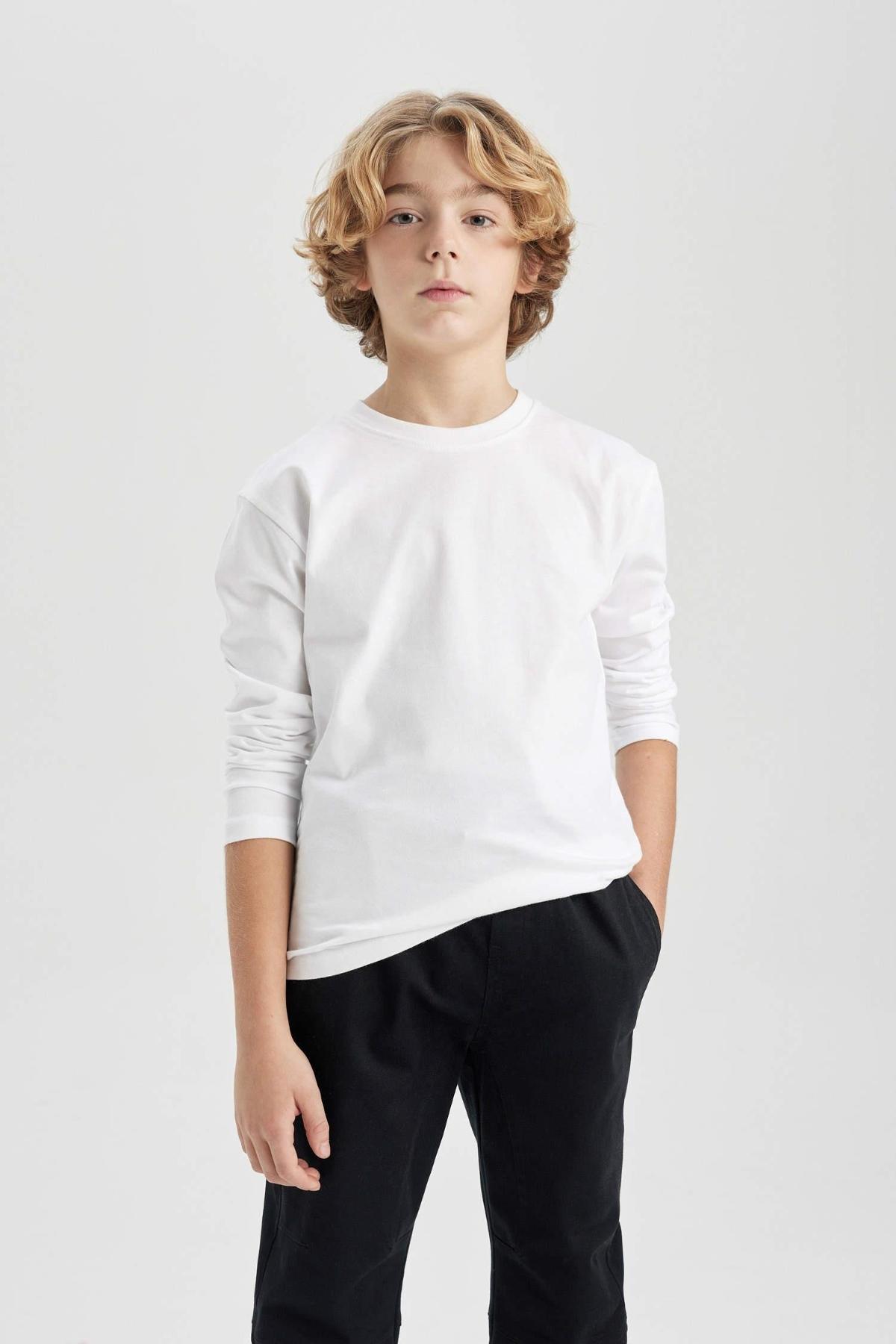 Pamuk Ribana Uzun Kollu Badiler Arma Yıldız 5538 - Beyaz