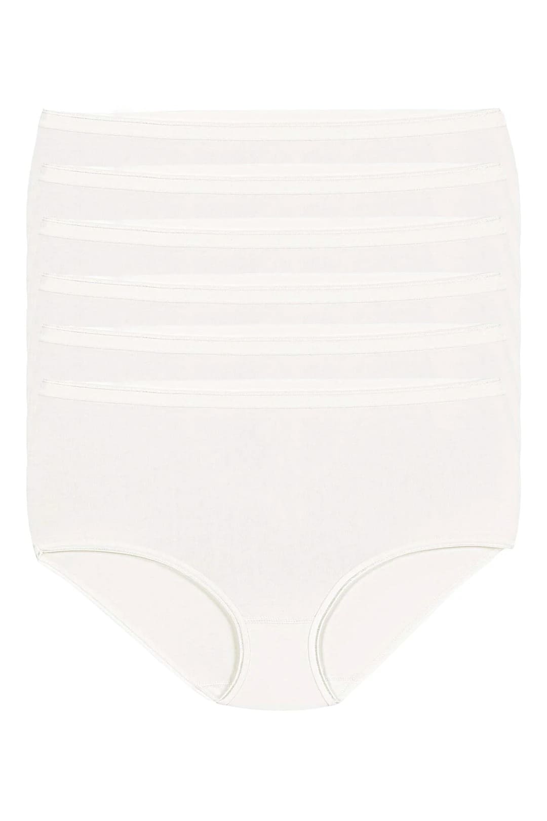 Yıldız Çamaşır Likralı Yüksek Bel Kadın Bato Külot Beyaz Yıldız 3745