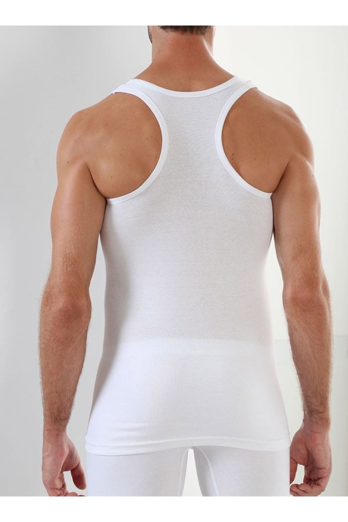 Ribana Kesim Beyaz Erkek Atlet Sistina 04 - Beyaz
