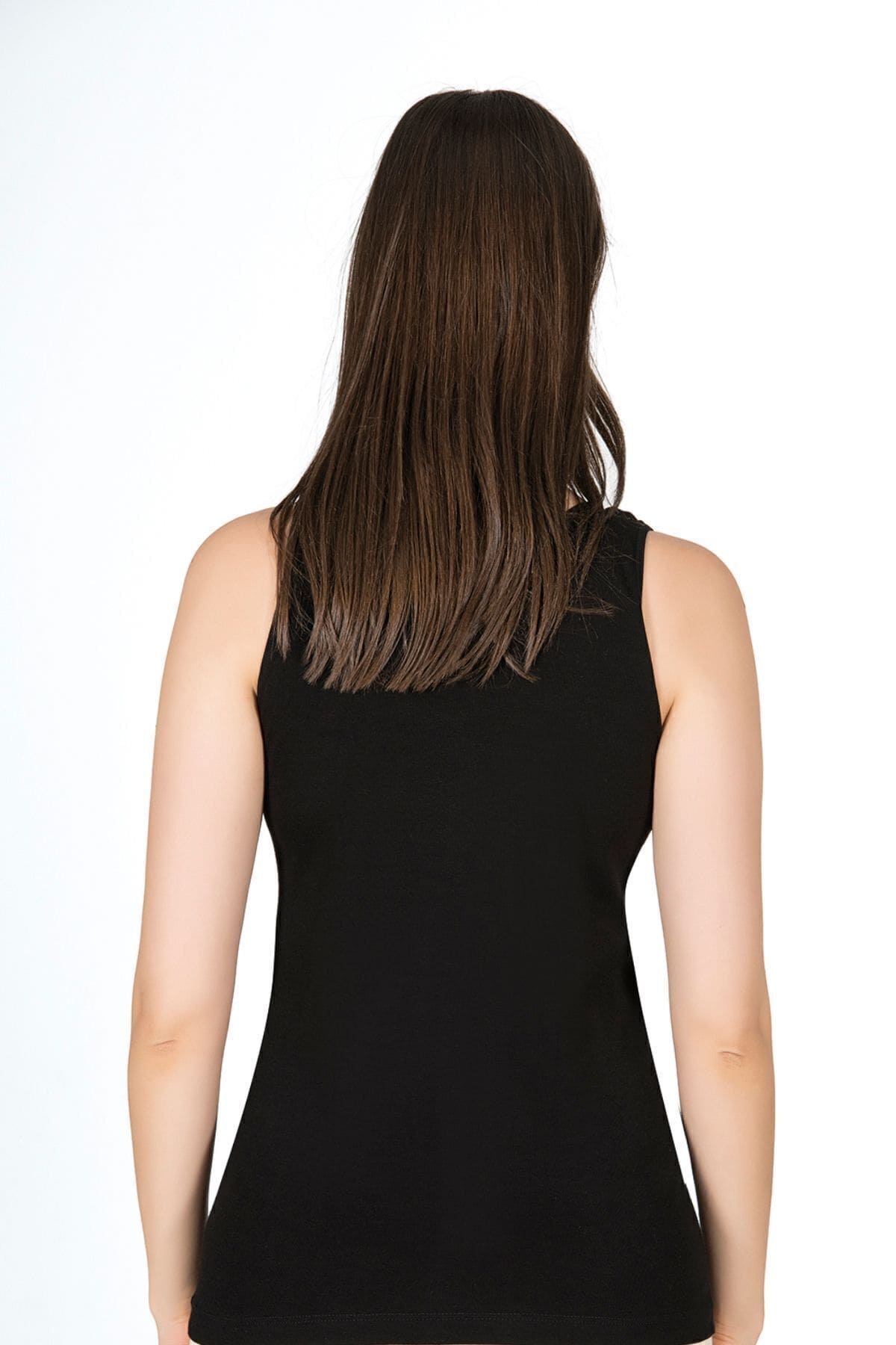 Kalın Askılı Ribana Pamuklu Atlet Özkan 0111 - Siyah