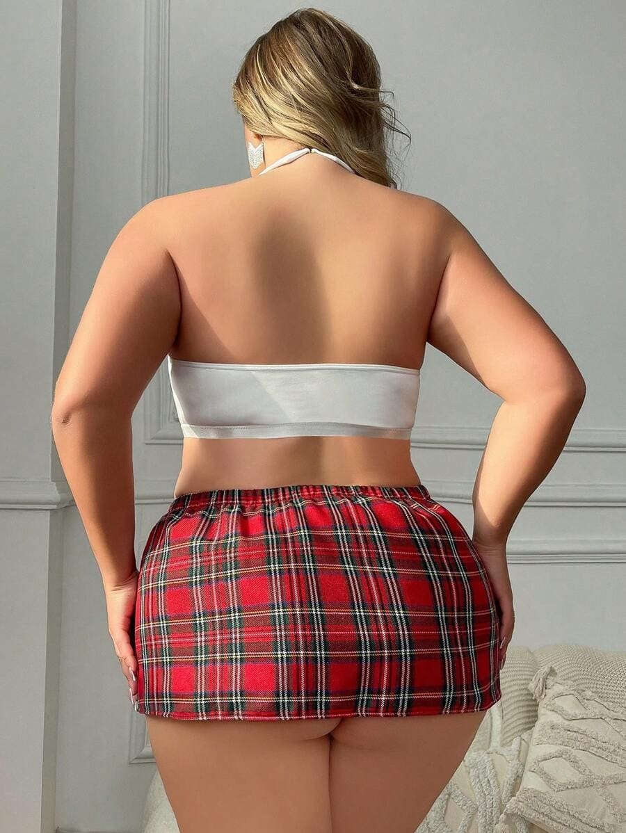 For Dreams Büyük Beden Ekose Fantezi Kostüm For Dreams 8488 - Görsel 3