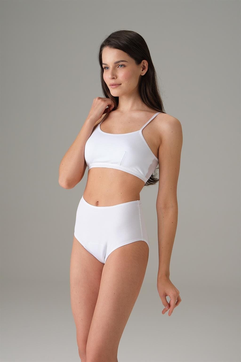 Yüksek Bel Karın Destekli Slip Külot Doreanse 7183 - Beyaz