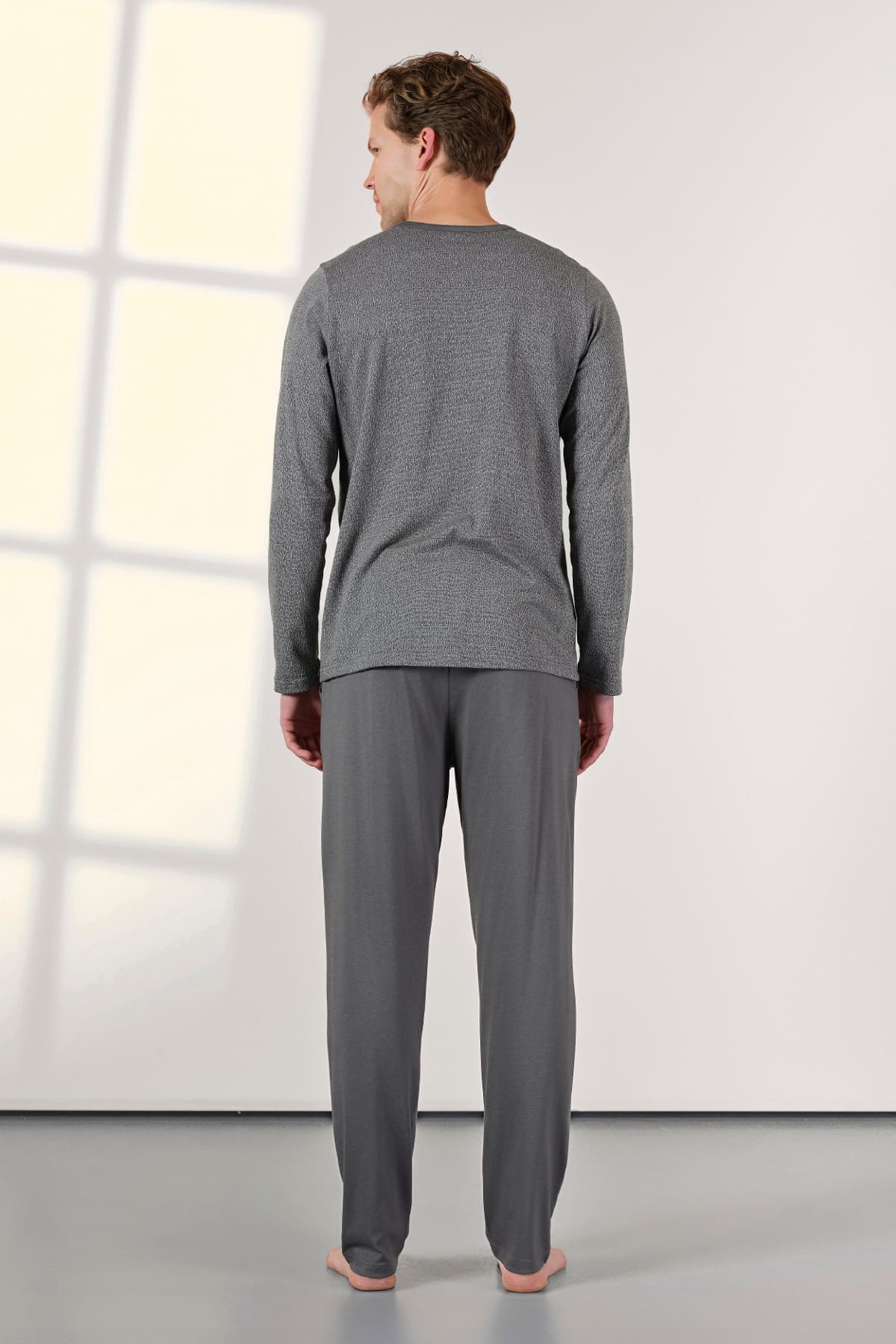 Doreanse Pamuklu Ribana Kesim Askılı Atlet Erkek Pijama Takımı Doreanse 25K4530 - Görsel 2