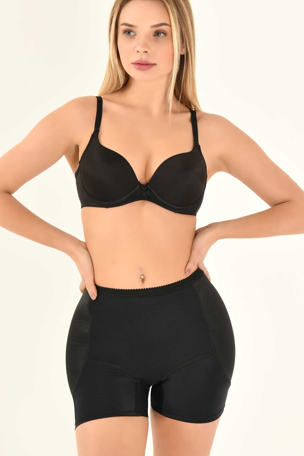 Yüksek Bel Karın Destekleyici Külot Yeni İnci 180 - Siyah