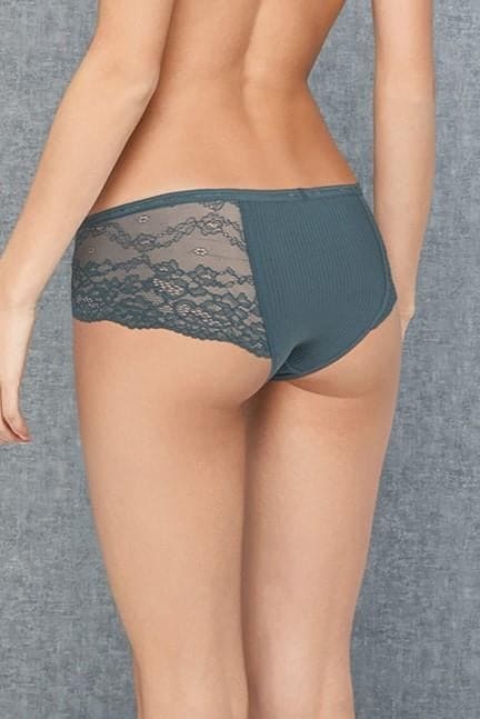 Yüksek Bel Dantelli Külot Slip Doreanse 7142 - Turkuaz