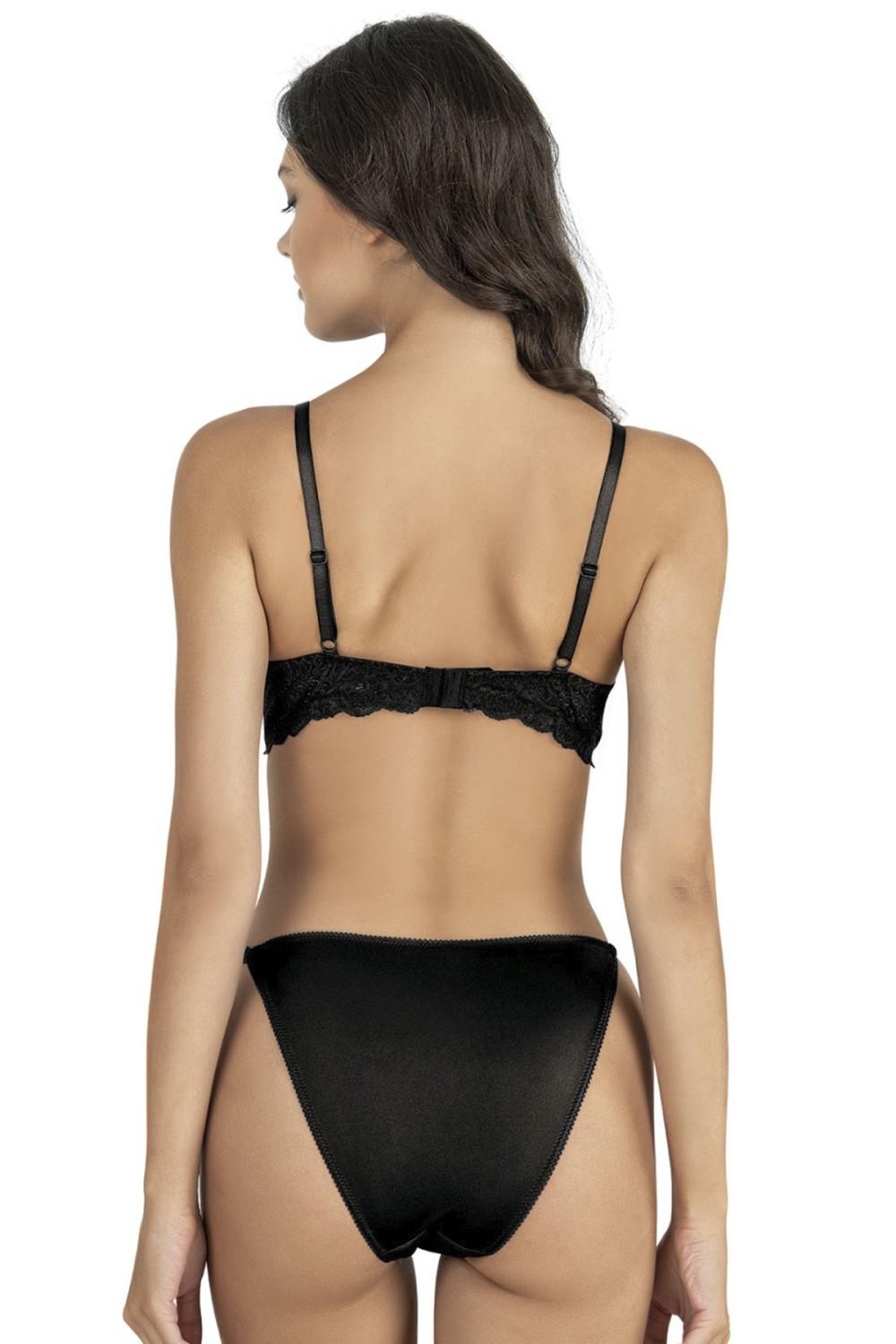 Dantel Detaylı Soft Cup Sütyen Takımı Fabony 4280 - Siyah