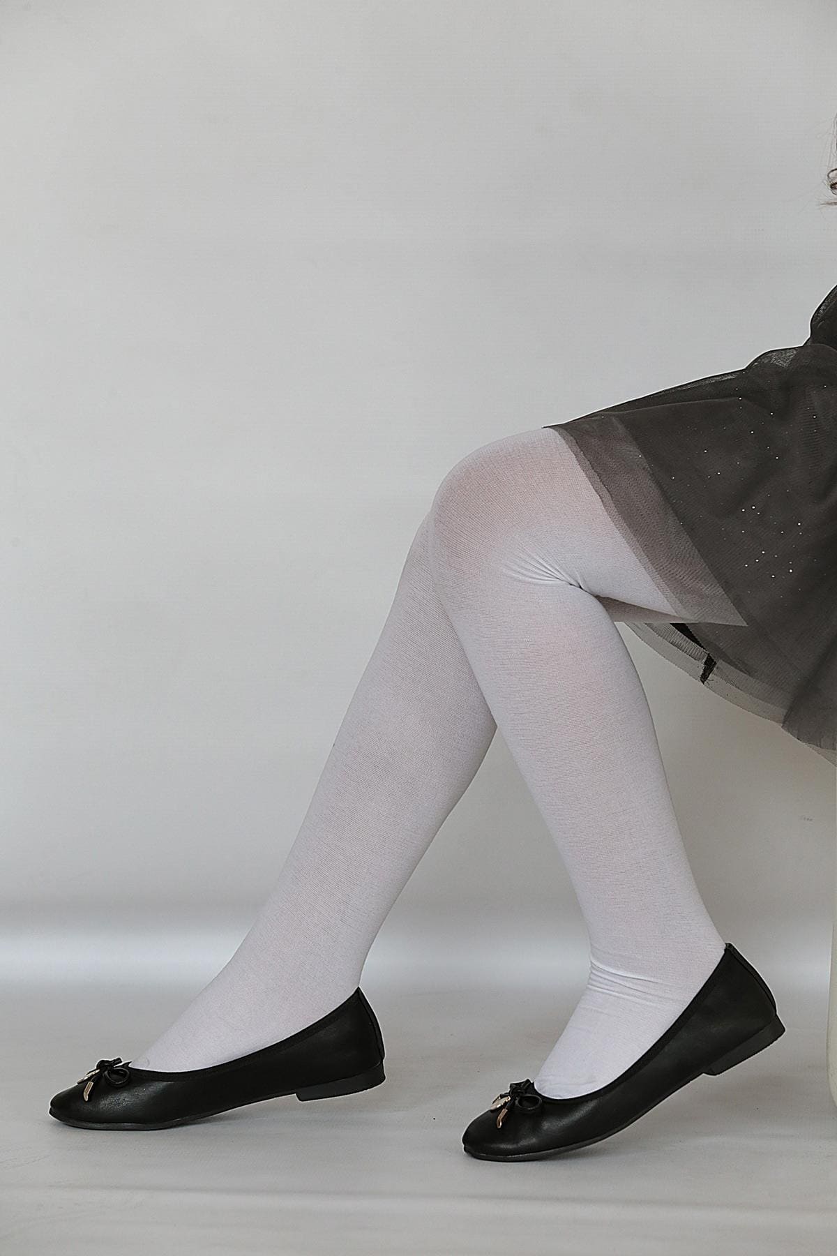 Pamuklu Yüksek Bel Çocuk Külotlu Çorap Daymod 2112002 - Kemik