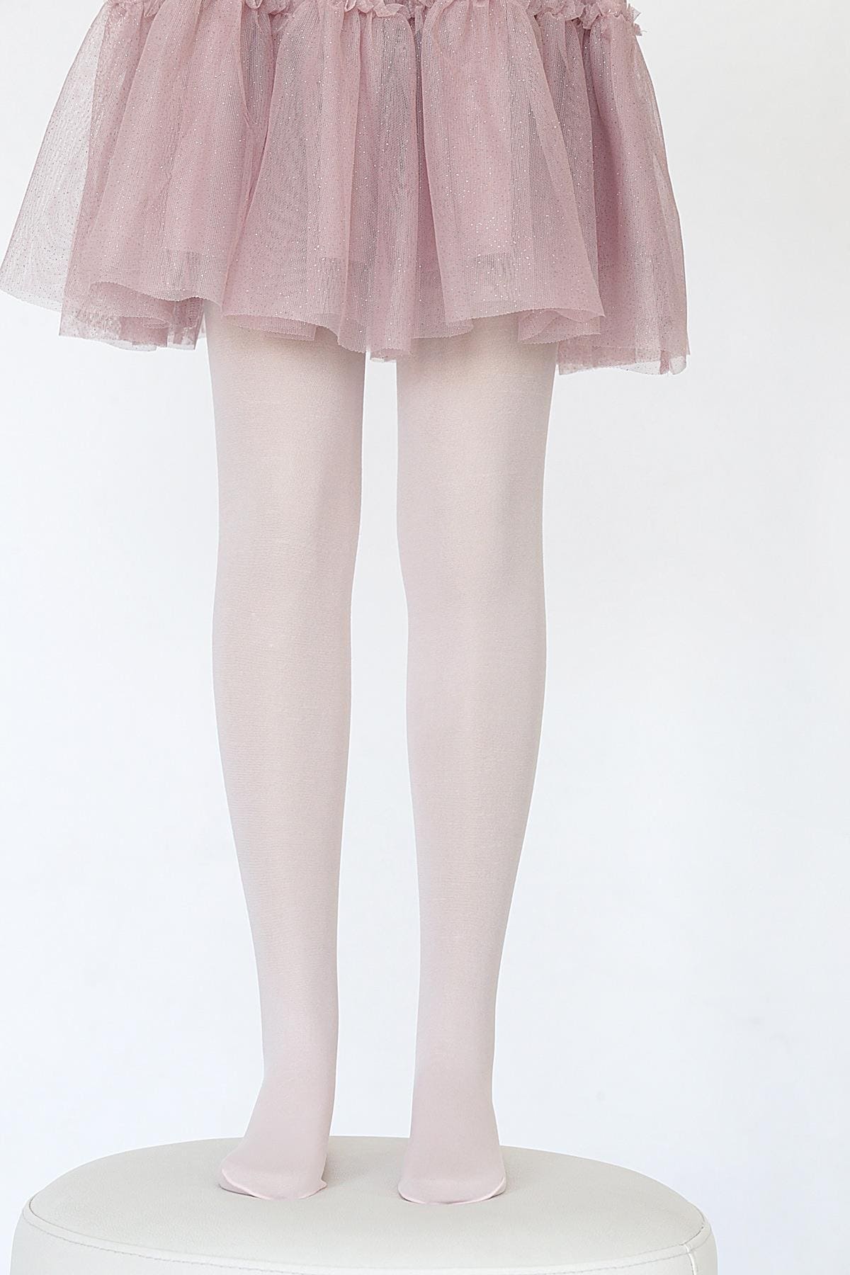 Kaydırmaz Tabanlı Pamuklu Çocuk Külotlu Çorap Daymod 2112001 - Kemik