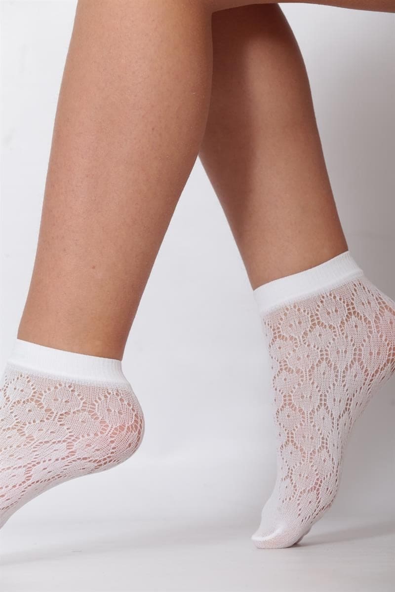 Yüksek Pamuk Oranı Kaydırmaz Taban Çocuk Soket Çorap Daymod 2523002 - Kemik