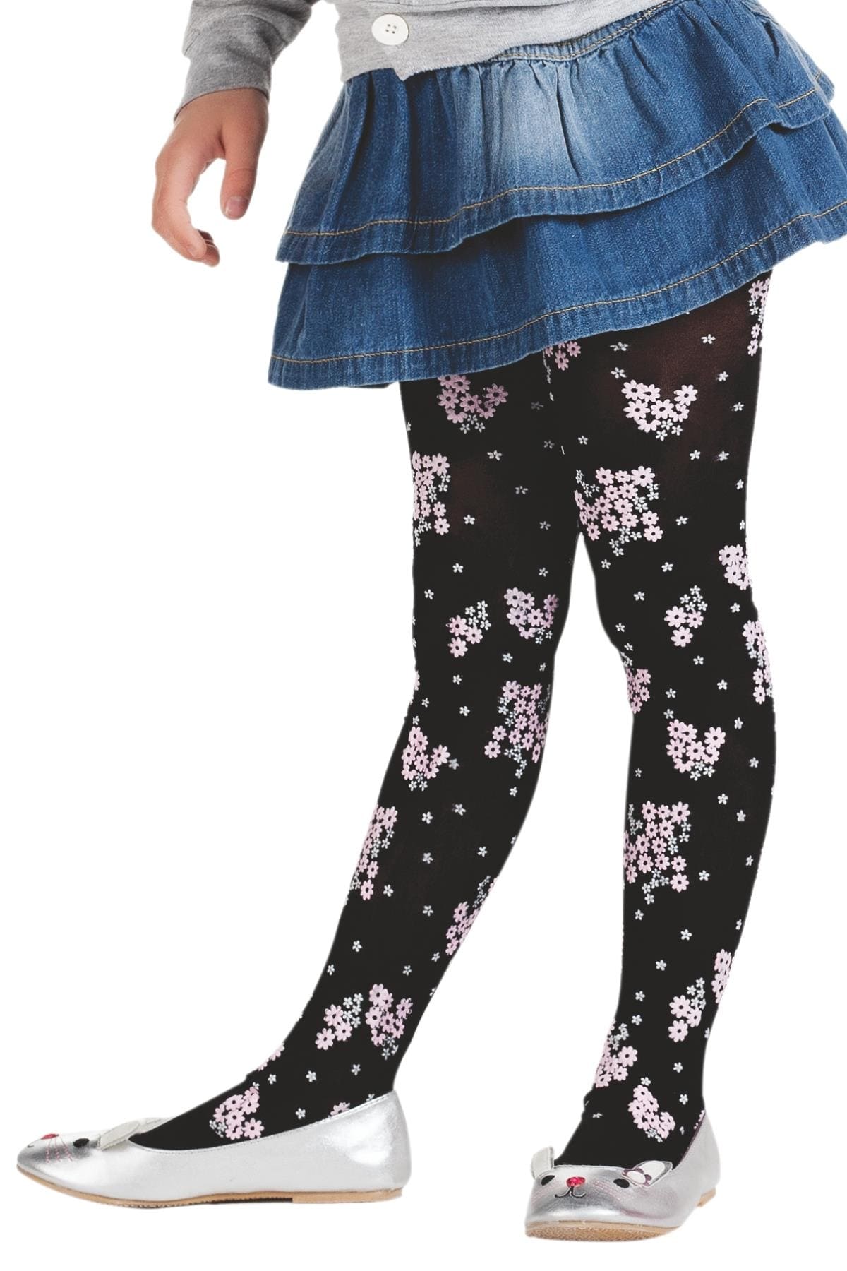 Daymod Pamuklu Kaydırmaz Taban Çocuk Külotlu Çorap Daymod 2125001 - Görsel 2