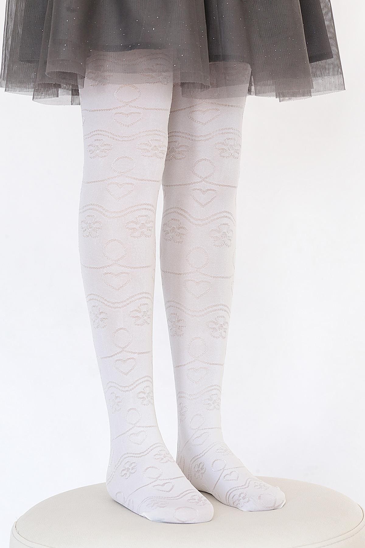 Daymod Yüksek Pamuklu Kaydırmaz Taban Çocuk Külotlu Çorap Daymod 2122006 - Görsel 2