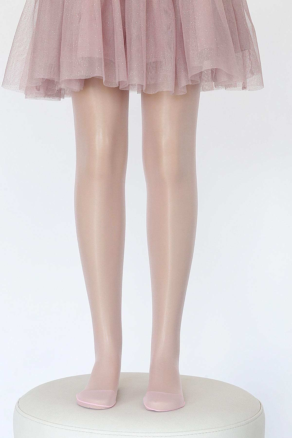 Pamuklu Kaydırmaz Taban Çocuk Külotlu Çorap Daymod 2111001 - Pembe